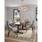 Manhattan Comfort Shubert Faux Leather and Velvet Dining Chair in Light Grey - Set of 2 DC055-LG - alternate 6